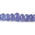 5-9mm Tanzanite Faceted Rondelles 17 inch 105 beads AA - Beadsofcambay.com