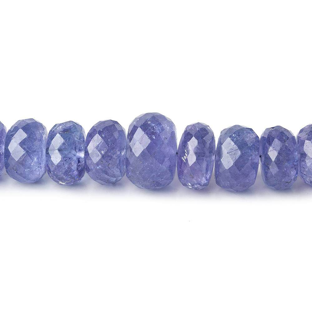 5-9mm Tanzanite Faceted Rondelles 17 inch 105 beads AA - Beadsofcambay.com