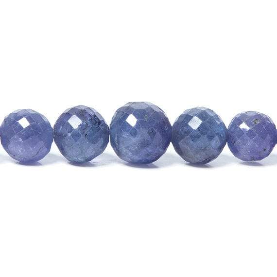 5-9mm Tanzanite faceted round Beads 16 inch 63 pieces - Beadsofcambay.com