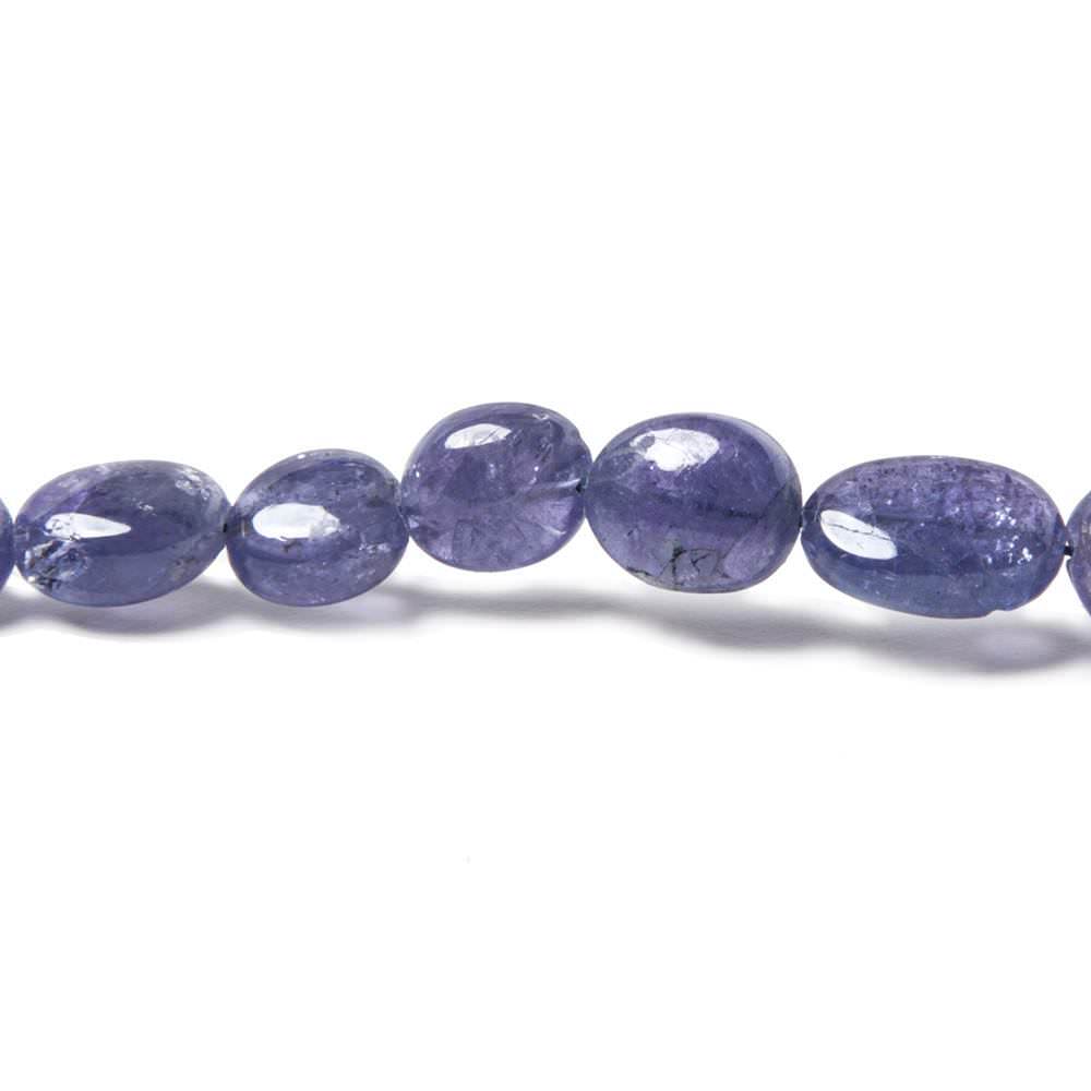 5-9mm Tanzanite Plain Oval Beads 16 inch 68 pieces - Beadsofcambay.com