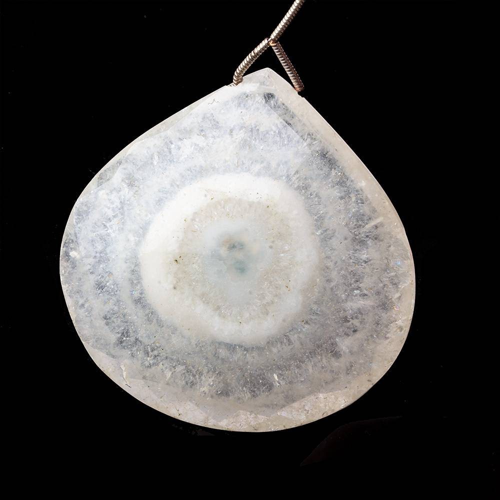 50x50mm Solar Quartz Faceted Heart Focal Bead 1 piece - Beadsofcambay.com