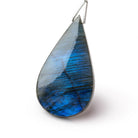 51x28.5x7mm Labradorite Plain Pear Pendant 1 AAA Focal - Beadsofcambay.com