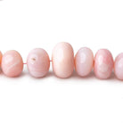 5.5-11mm Pink Peruvian Opal Plain Rondelle Beads 16 inch 88 pieces AAA - Beadsofcambay.com