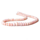 5.5-11mm Pink Peruvian Opal Plain Rondelle Beads 16 inch 88 pieces AAA - Beadsofcambay.com