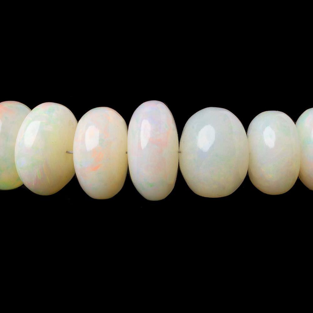 5.5-13.5mm Ethiopian Opal plain rondelle beads 18 inch 87 pieces AA - Beadsofcambay.com