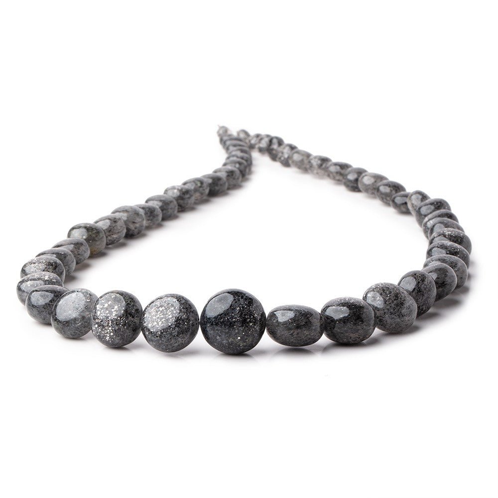 5.5-15mm Celestial Quartz Puffy Plain Coin Beads 18 inch 49 pieces AAA - Beadsofcambay.com