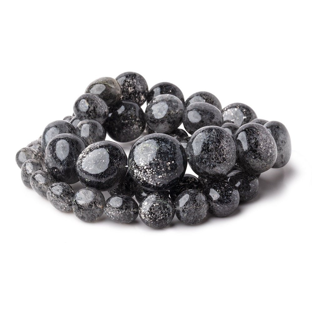 5.5-15mm Celestial Quartz Puffy Plain Coin Beads 18 inch 49 pieces AAA - Beadsofcambay.com