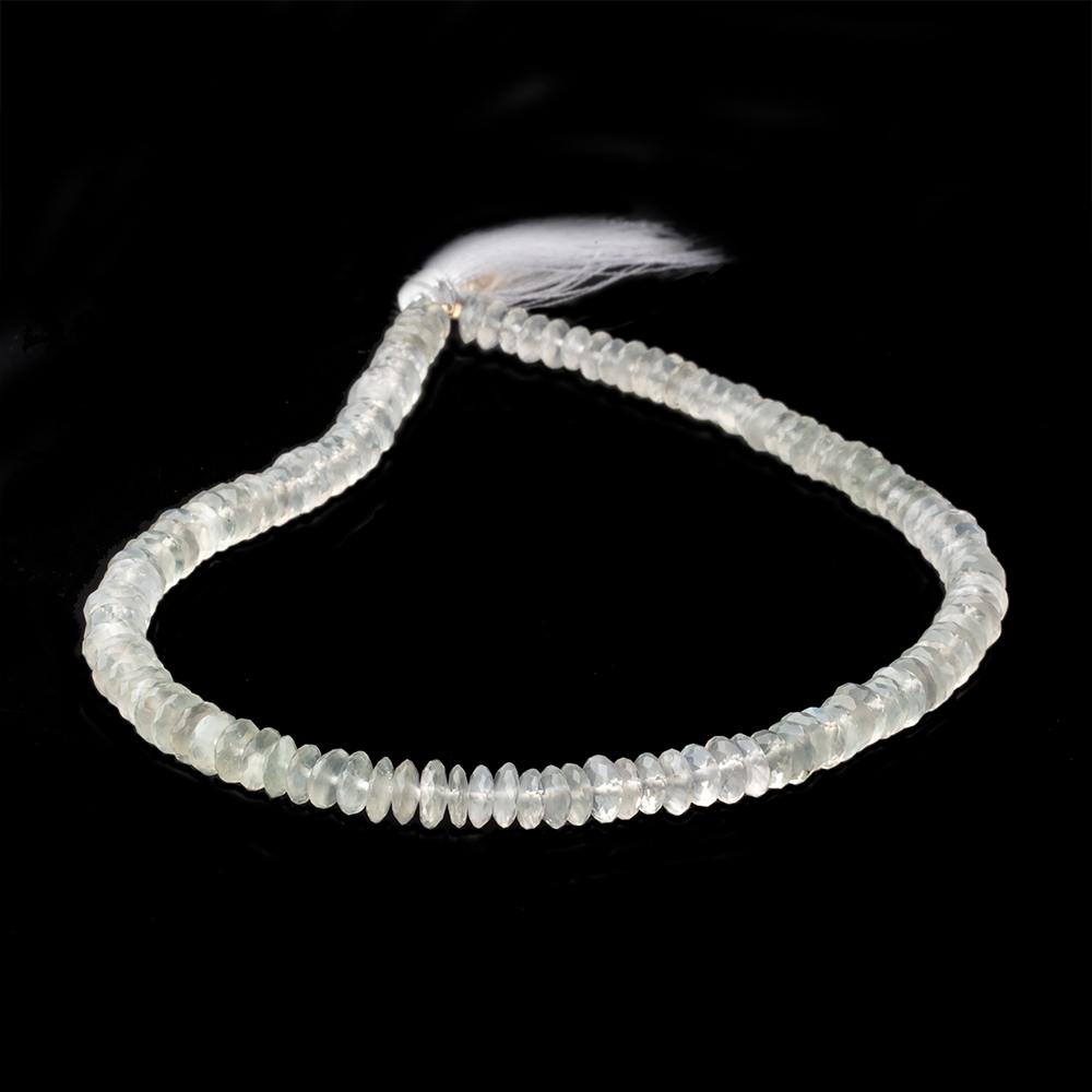 5.5-6.5mm Ceylon Moonstone German Faceted Rondelle Beads 13 inch 130 pieces - Beadsofcambay.com