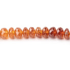 5.5-6.5mm Mandarin Garnet Faceted Rondelle Beads 16 inch 108 pieces A - Beadsofcambay.com