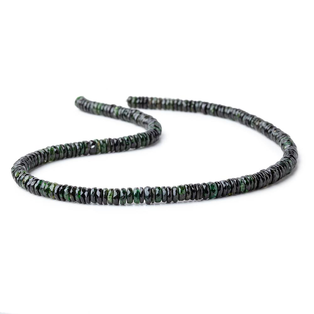 5.5-6mm Chrome Tourmaline Faceted Heshi Beads 15 inch 200 pieces - Beadsofcambay.com