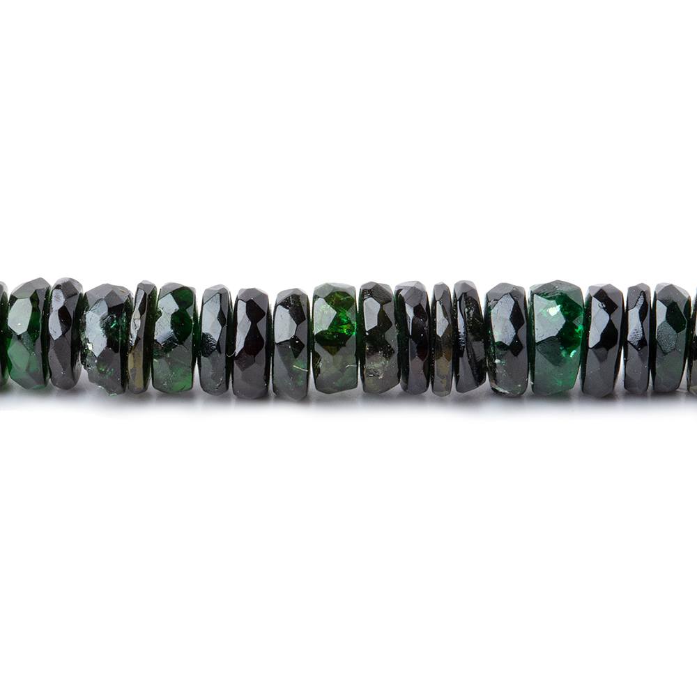 5.5-6mm Chrome Tourmaline Faceted Heshi Beads 15 inch 200 pieces - Beadsofcambay.com