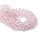 5.5-6mm Rose Quartz faceted round beads 9 inch 30 pieces - Beadsofcambay.com