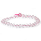 5.5-6mm Rose Quartz faceted round beads 9 inch 30 pieces - Beadsofcambay.com