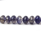 5.5-7.5mm Iolite Faceted Rondelles 14 inch 79 Beads AA - Beadsofcambay.com