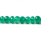 5.5-7mm Green Quartz faceted rondelle beads 16 inch 85 pieces - Beadsofcambay.com