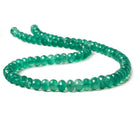 5.5-7mm Green Quartz faceted rondelle beads 16 inch 85 pieces - Beadsofcambay.com