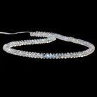 5.5-7mm Rainbow Moonstone plain rondelles beads 18 inch 135 pieces AA - Beadsofcambay.com