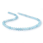 5.5-7mm Sky Blue Topaz Faceted Round Beads 16 inch 69 pieces A - Beadsofcambay.com