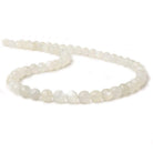 5.5-7mm White Moonstone Faceted Rounds 16 inch 60 beads AAA - Beadsofcambay.com