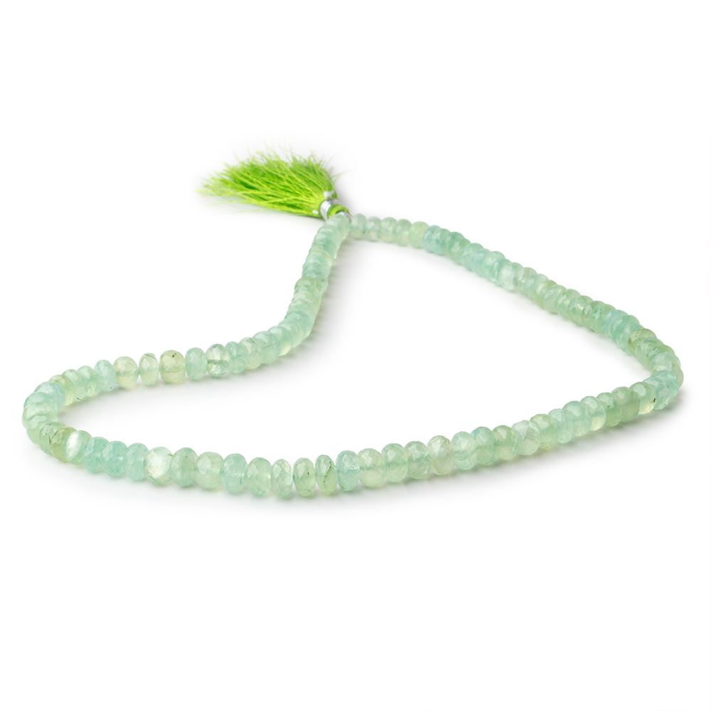 5.5-8mm Prehnite Faceted Rondelle Beads 16 inch 96 pieces - Beadsofcambay.com