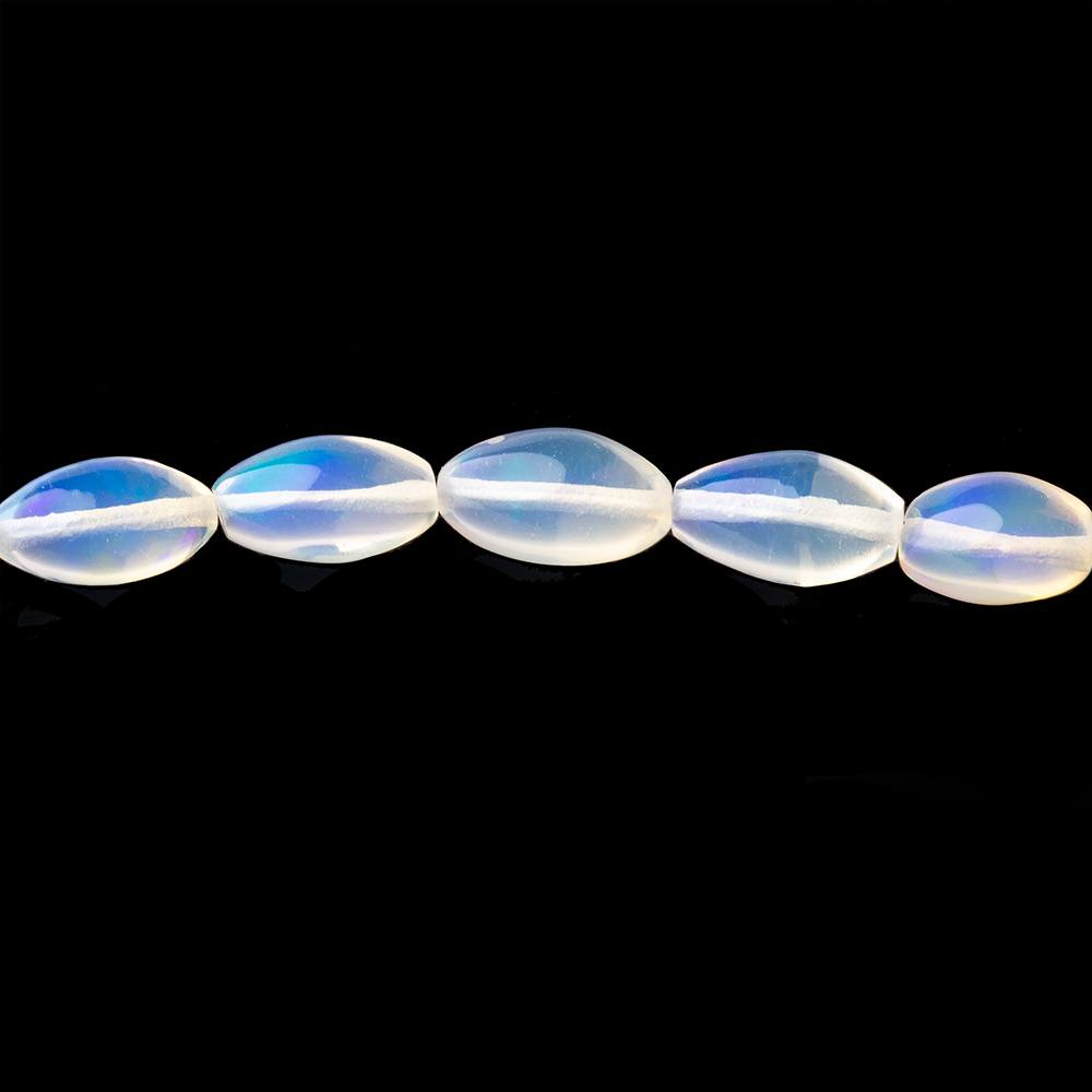 5.5-9.5mm Ethiopian Opal Plain Rice Beads 18 inch 62 pieces AA - Beadsofcambay.com