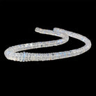 5.5mm - 10mm Rainbow Moonstone faceted heshi beads 14 inch 149 pieces AAA - Beadsofcambay.com