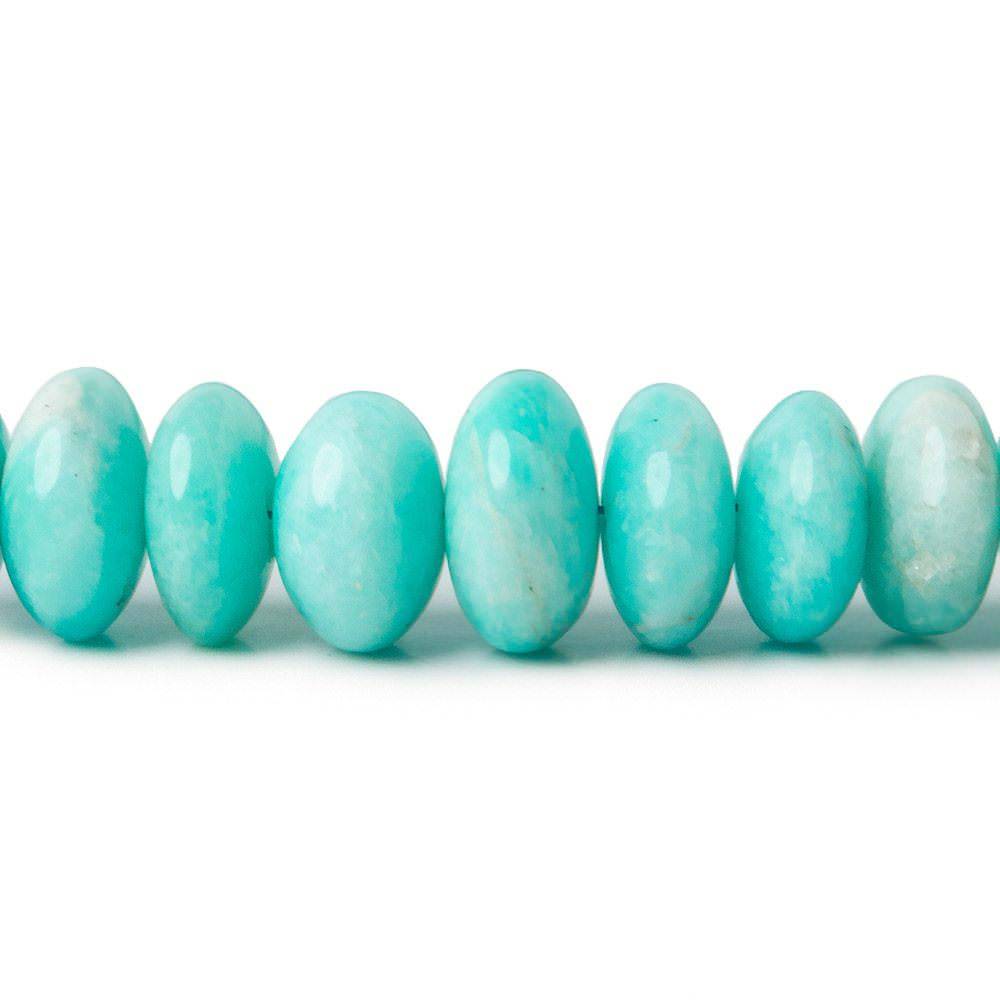 5.5mm - 9mm Amazonite Plain Rondelle Beads 14 inch 80 pieces A - Beadsofcambay.com