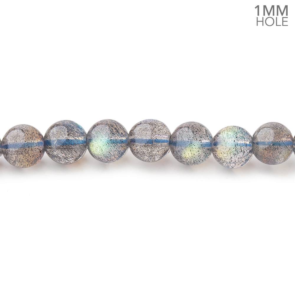 5.5mm Labradorite Plain Round Beads 28 inch 136 pieces 1mm hole