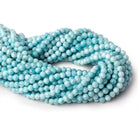 5.5mm Larimar plain rounds 15.5 inch 80 beads - Beadsofcambay.com