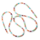 5.5mm Multi Gemstone Plain Rondelle Beads 36 inch 280 pieces AA - Beadsofcambay.com