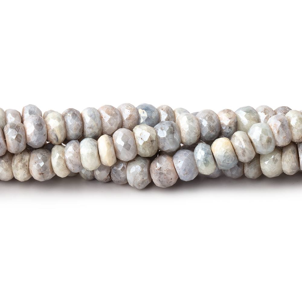 5.5mm Mystic Sapphire Faceted Rondelle Beads 14 inch 99 pieces - Beadsofcambay.com