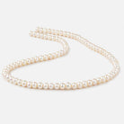 5.5mm Off White Side Drilled Off Round Freshwater Pearl 85 pieces - Beadsofcambay.com