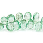 5.5x4-8x5mm Emerald Faceted Pear Beads 8 inch 70 pieces AA - Beadsofcambay.com