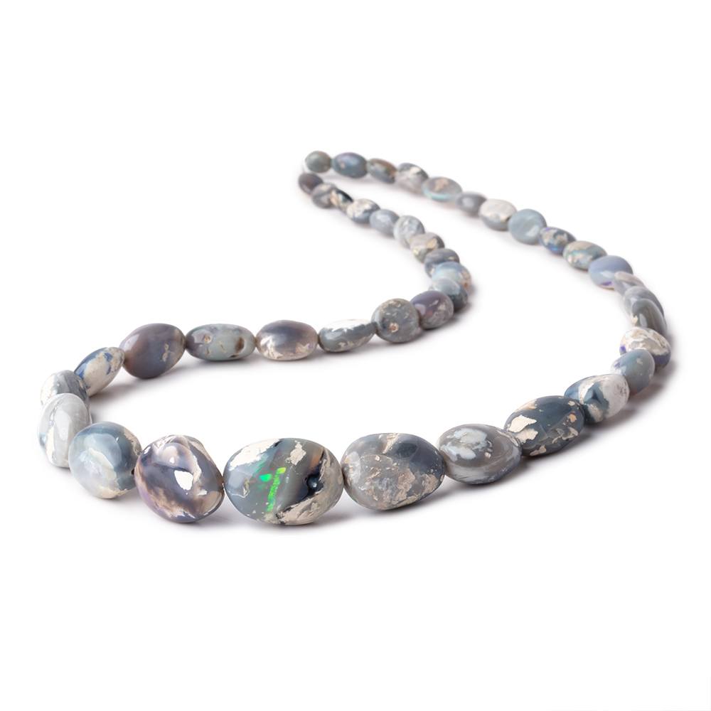 5.5x5-20x14mm Australian Opal Plain Nugget Beads 16 inch 35 pieces - Beadsofcambay.com