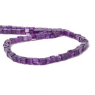 5mm Amethyst Plain Cube Beads 16 inch 83 pieces - Beadsofcambay.com