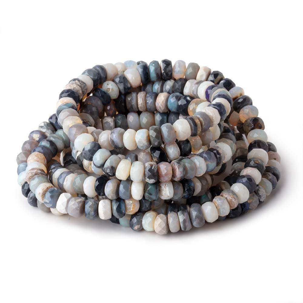 5mm Australian Opal Faceted Rondelle Beads 16 inch 128 pieces AA - Beadsofcambay.com