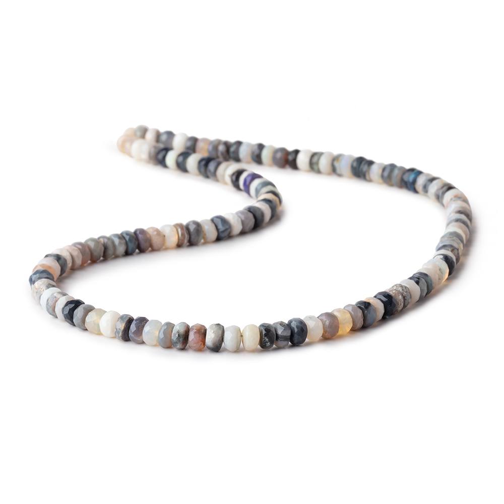 5mm Australian Opal Faceted Rondelle Beads 16 inch 128 pieces AA - Beadsofcambay.com