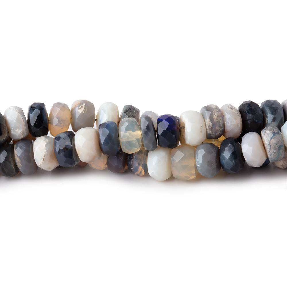 5mm Australian Opal Faceted Rondelle Beads 16 inch 128 pieces AA - Beadsofcambay.com