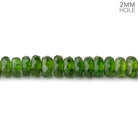5mm Chrome Diopside 2mm Large Hole Faceted Rondelles 7 inch 66 Beads AAA - Beadsofcambay.com