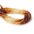 5mm Citrine Ombré Plain Heshi Beads 8 inches 66 pieces - Beadsofcambay.com