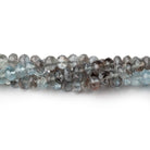 5mm Copper Moss Aquamarine Faceted Rondelle Beads 14 inch 100 pieces AA - Beadsofcambay.com