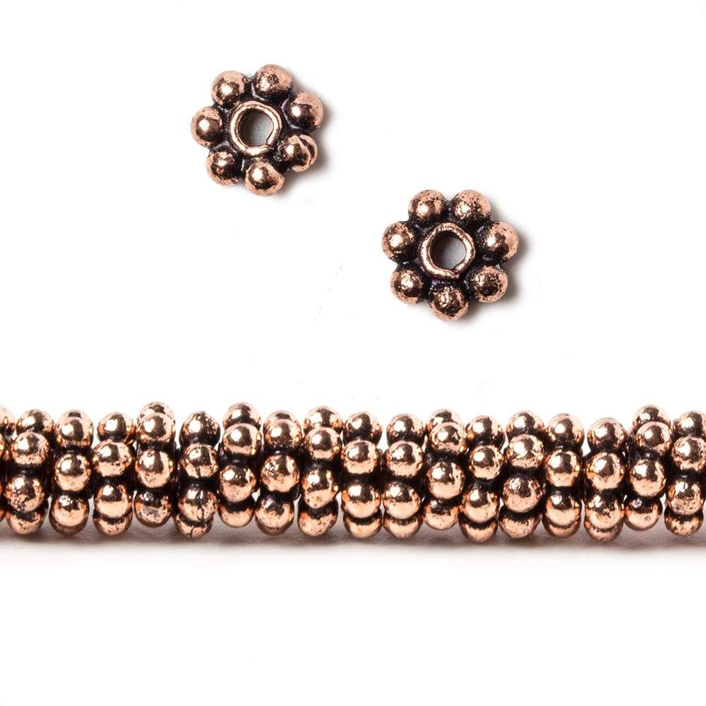 5mm Copper Spacer 8 inch 129 pcs - Beadsofcambay.com