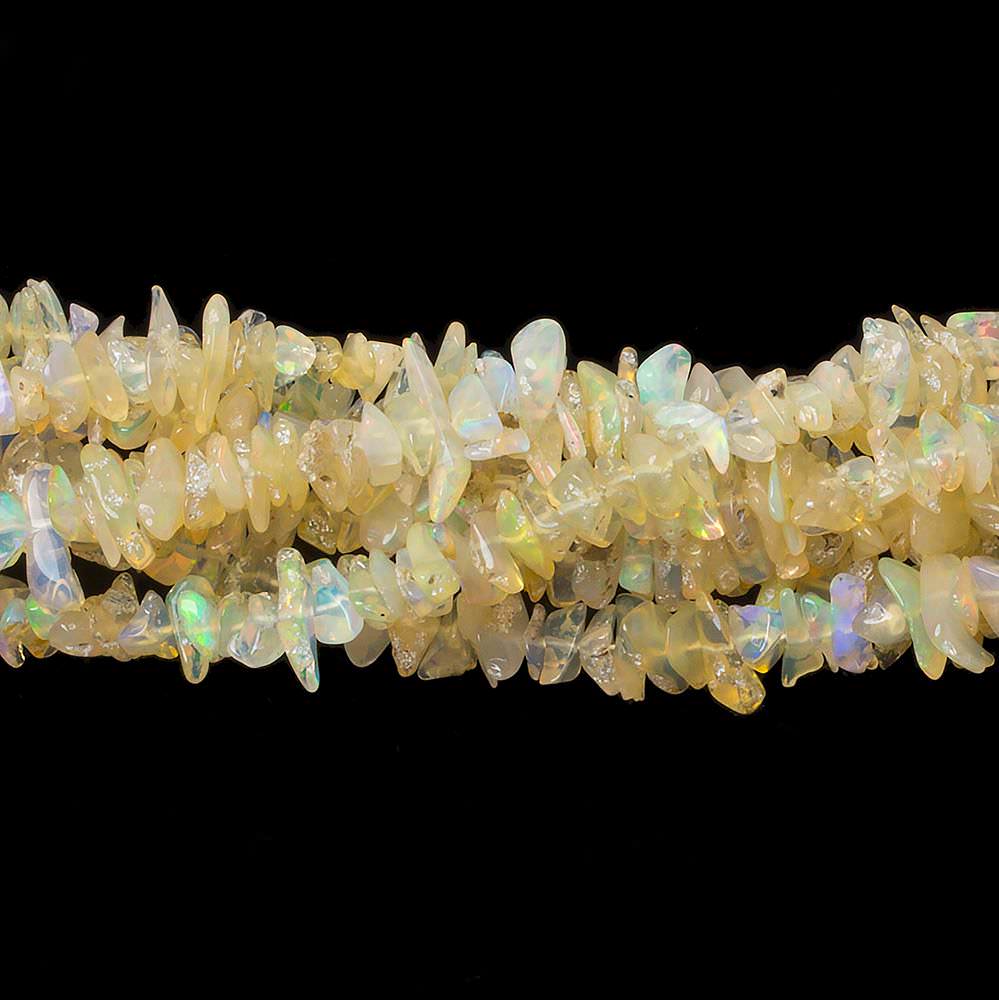 5mm Ethiopian Opal Plain Chip Beads 13 inches 175 pcs - Beadsofcambay.com