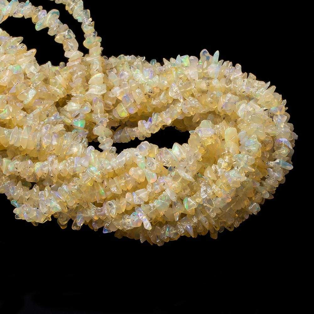 5mm Ethiopian Opal Plain Chip Beads 13 inches 175 pcs - Beadsofcambay.com
