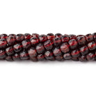 5mm Garnet Micro Faceted Cube Beads 12 inch 70 pieces - Beadsofcambay.com