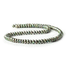5mm Green Center Drill Button Pearl, 15 inch - Beadsofcambay.com