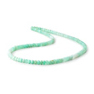 5mm Green Tanzanian Opal Plain Rondelle Beads 18 inch 106 pieces - Beadsofcambay.com