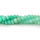 5mm Green Tanzanian Opal Plain Rondelle Beads 18 inch 106 pieces - Beadsofcambay.com