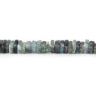 5mm Moss Aquamarine Plain Square Heshi Beads 16 inch 95 pcs - Beadsofcambay.com