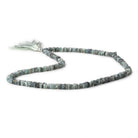 5mm Moss Aquamarine Plain Square Heshi Beads 16 inch 95 pcs - Beadsofcambay.com